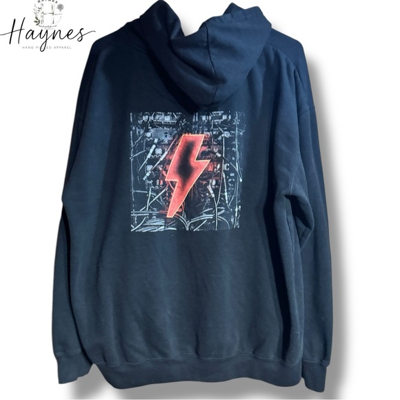 AC/DC | Band Merch Long Sleeve Hooded Sweatshirt Size XL GUC {114} - Picture 2 of 5